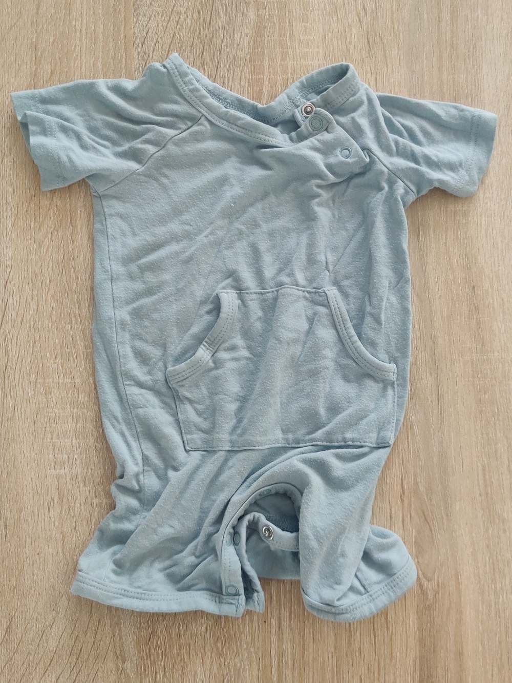 Kyte BABY Light Blue/Gray Infant Bodysuit Romper Size 3-6mo
